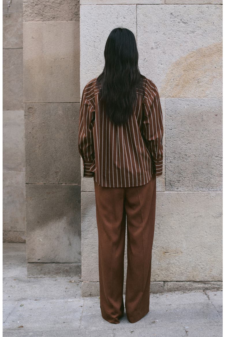 Wide Leg Pants, Alternate, color, BROWN