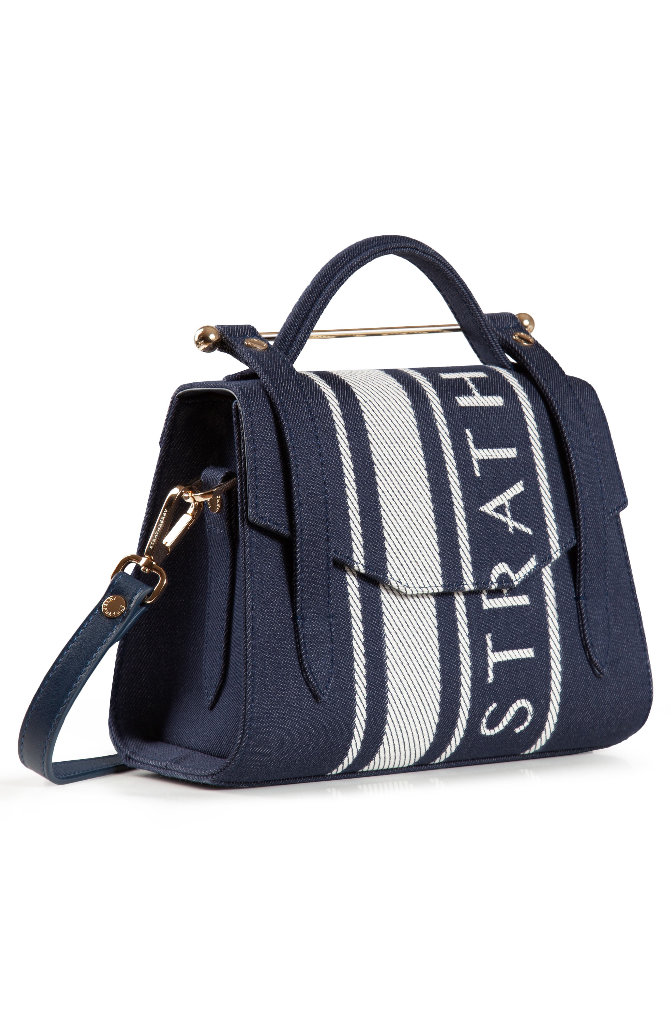 Strathberry Mini Allegro Denim Tote, Alternate, color, 