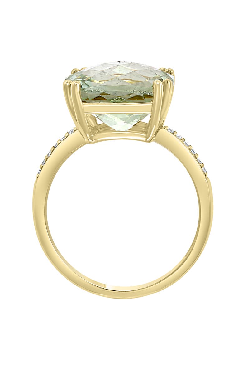 14K Yellow Gold Spring Meadow Green Amethyst Ring, Alternate, color, Green