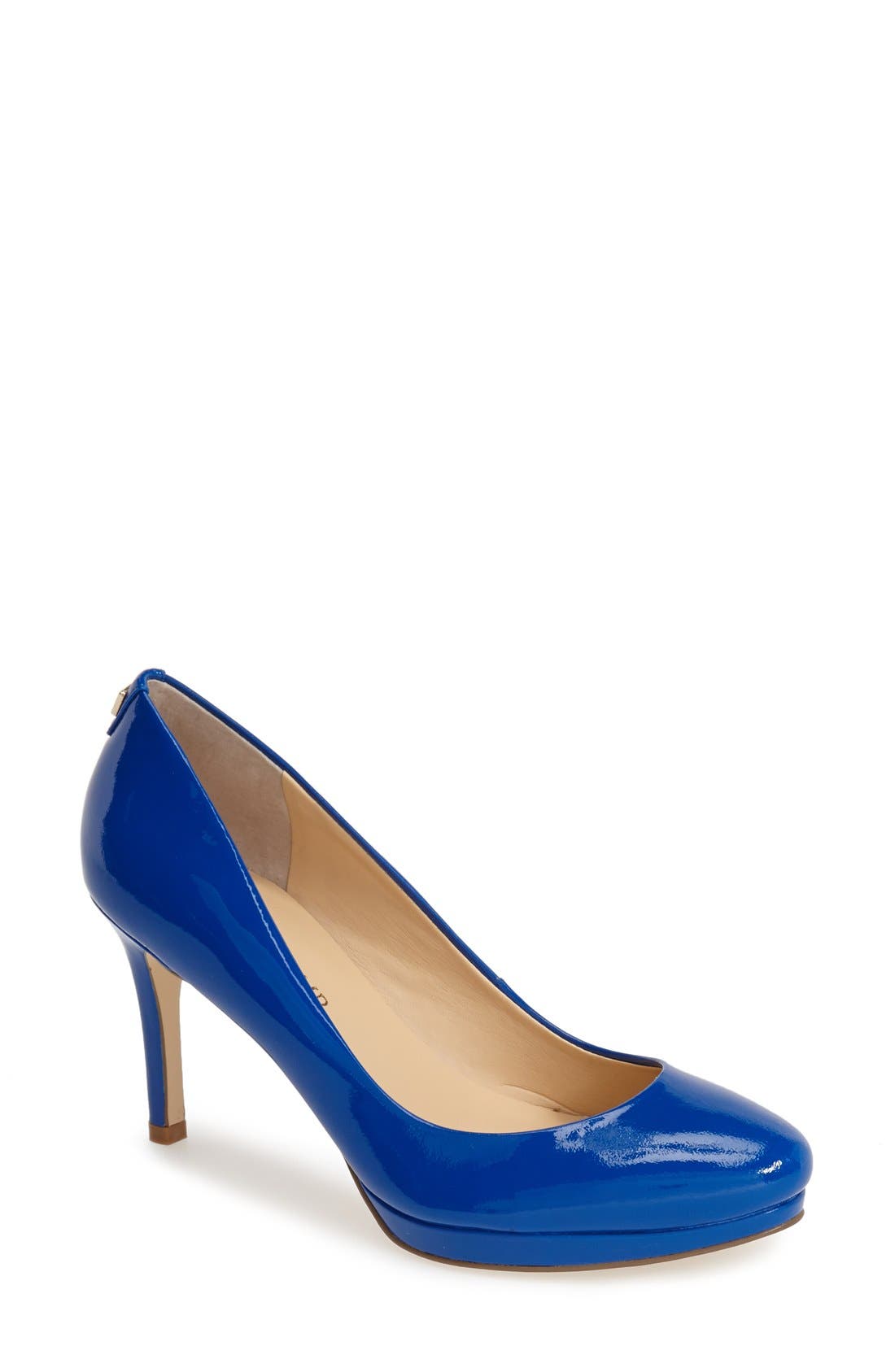 'Sophia' Pump (Nordstrom Exclusive), Main, color, BRIGHT BLUE PATENT
