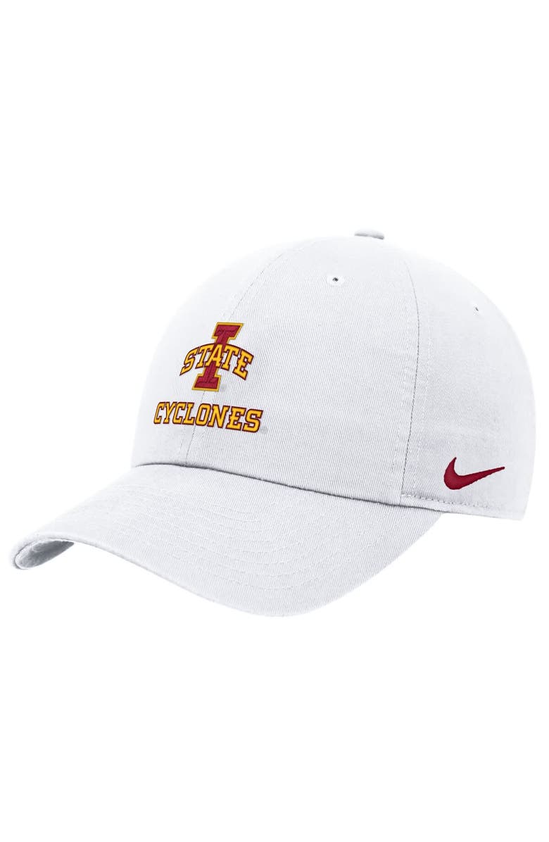Nike Men's Nike White Iowa State Cyclones 2025 On-Field Club Adjustable Hat, Alternate, color, White