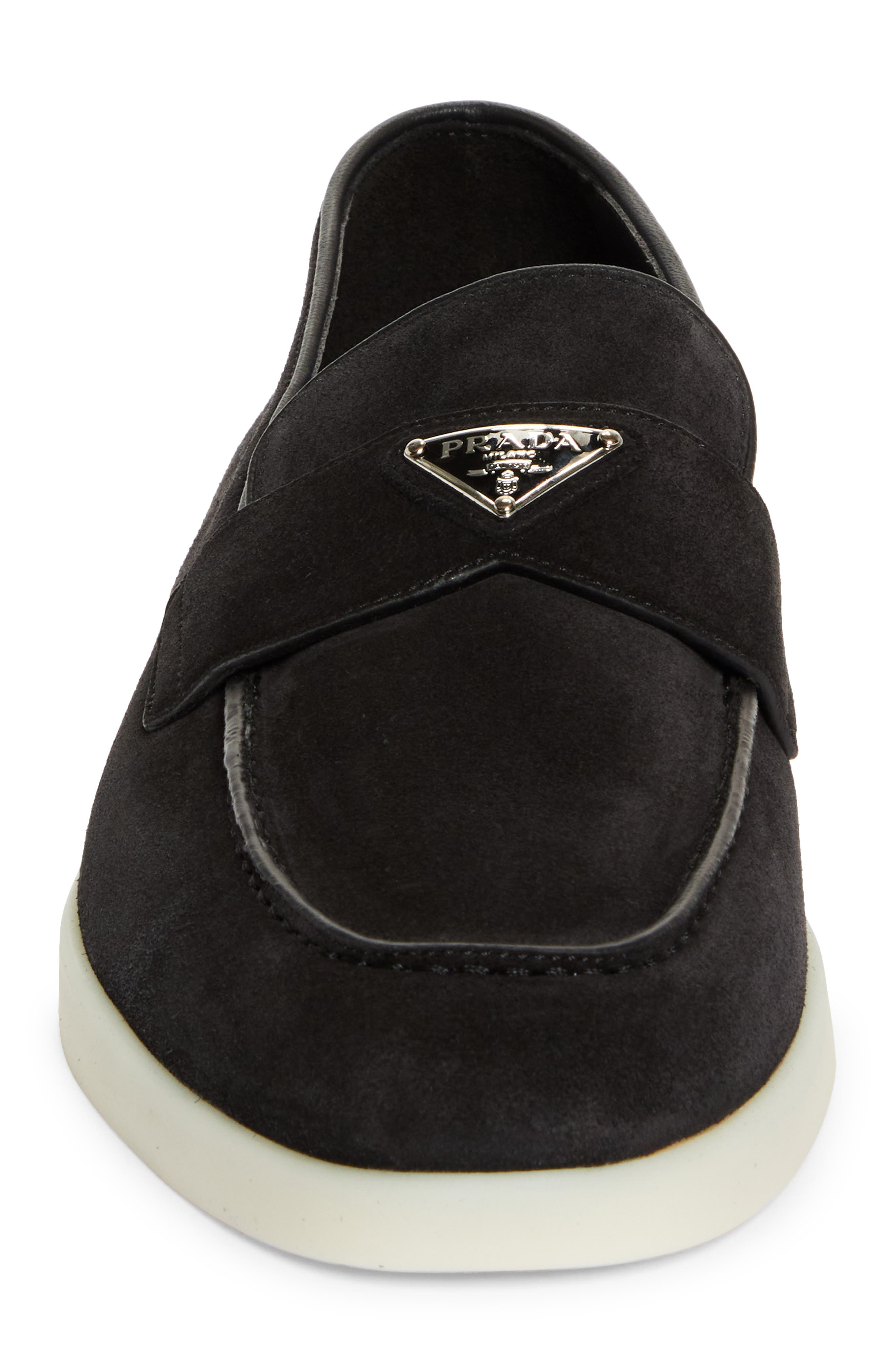 Prada Saint Tropez Loafer, Alternate, color, Nero