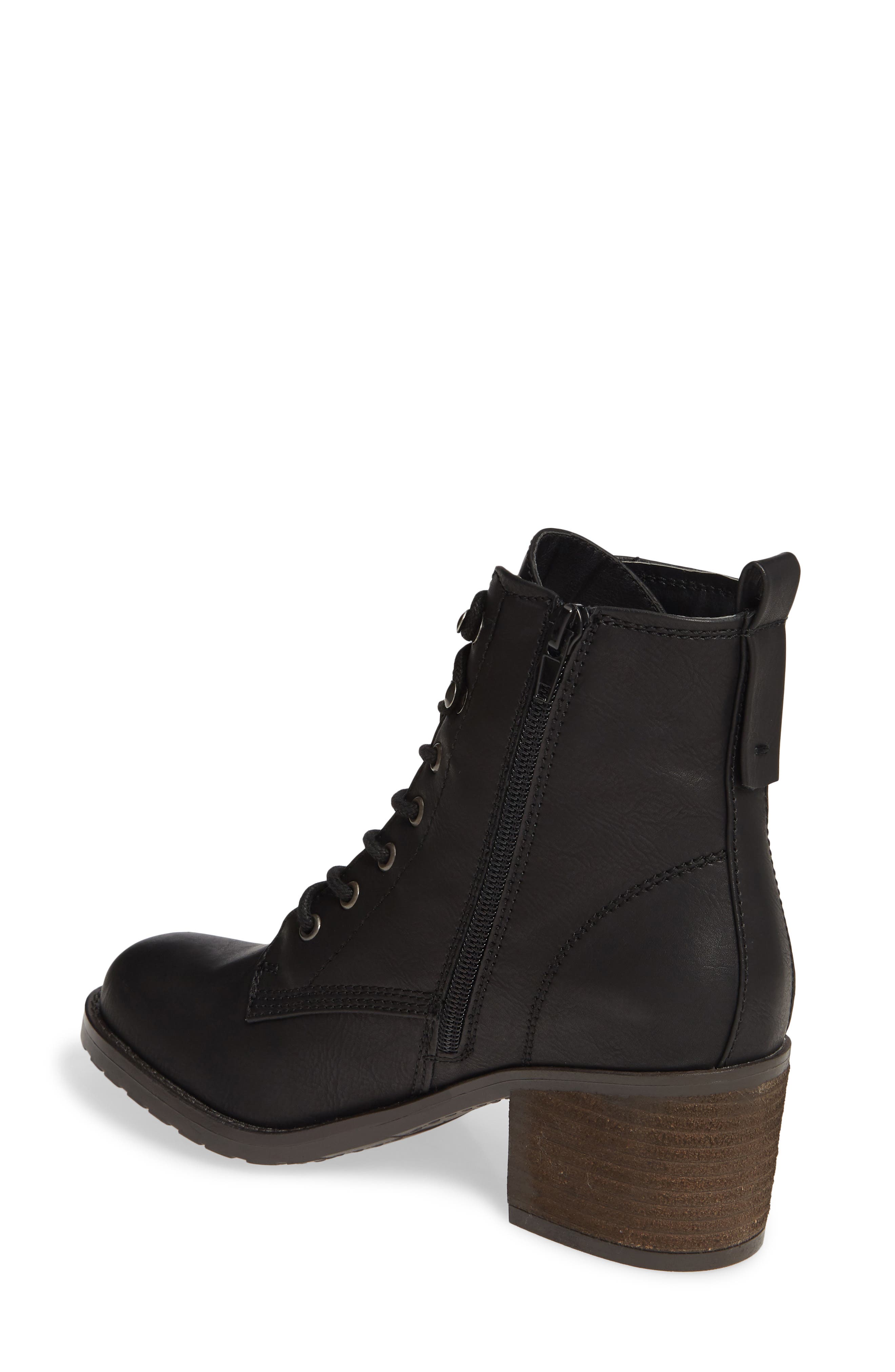 Liam Bootie, Alternate, color, BLACK FAUX LEATHER