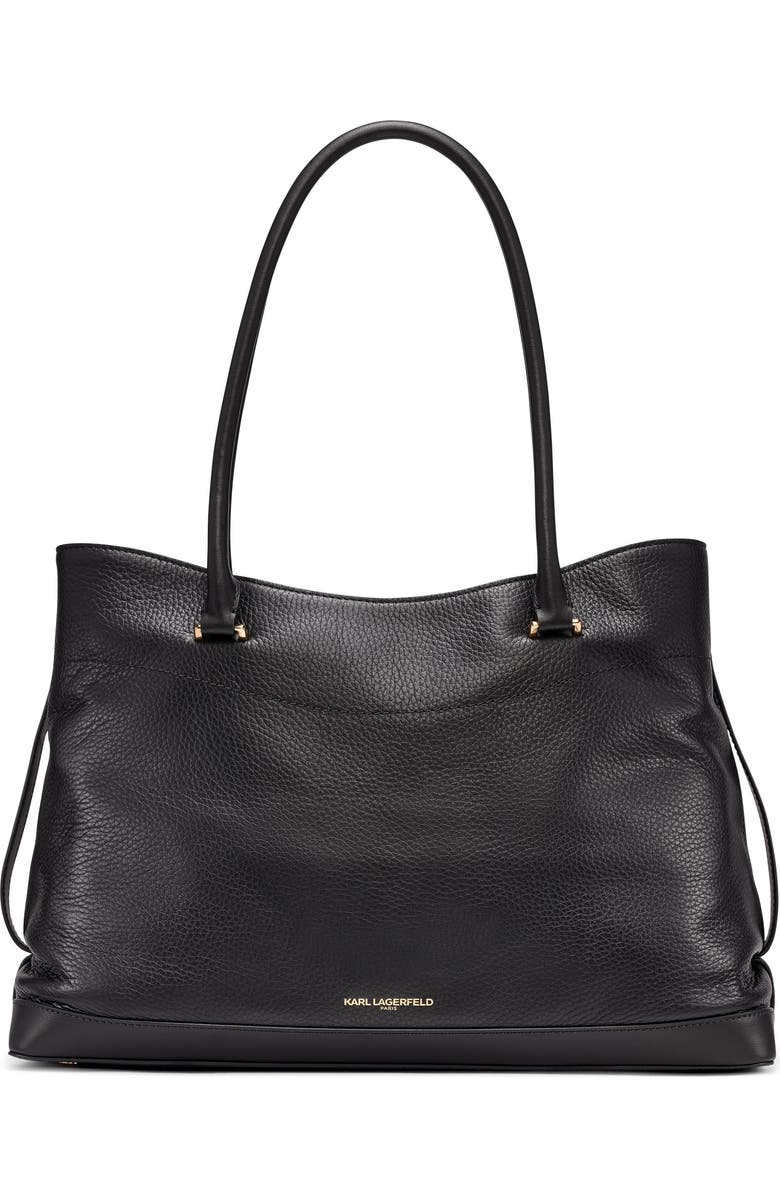 KARL LAGERFELD PARIS Gisele Tote, Alternate, color, Black