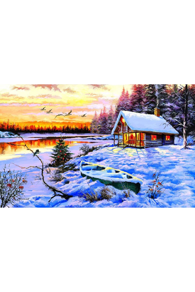 Log Cabin 550 piece Jigsaw Puzzle for Adults, Alternate, color, Multicolor