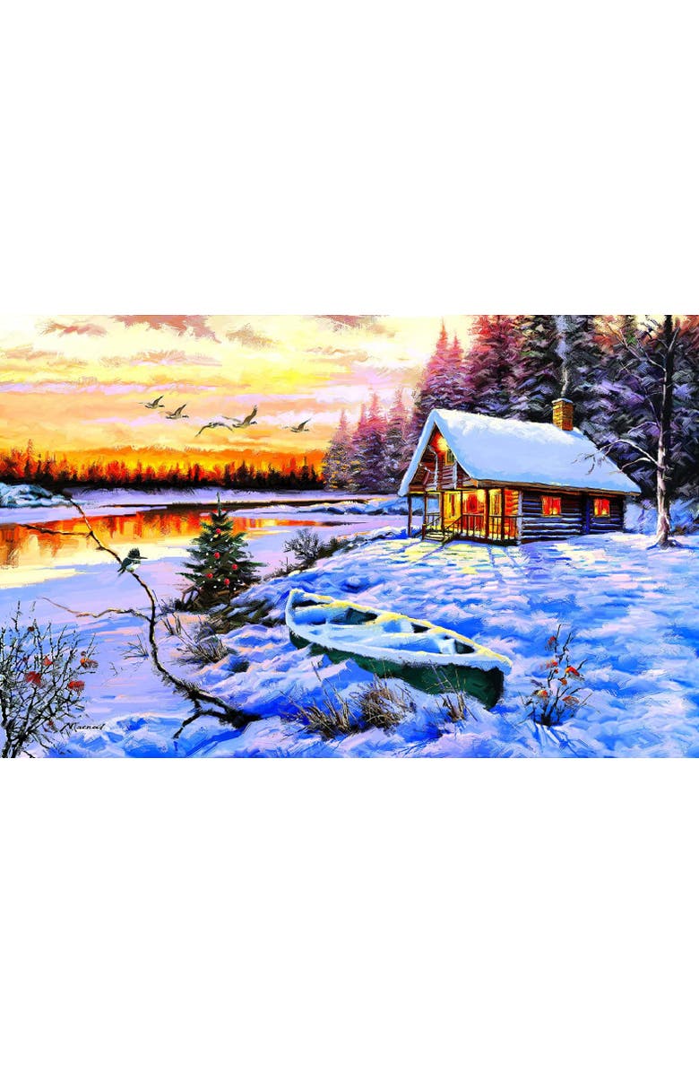 Sunsout Log Cabin 550 piece Jigsaw Puzzle for Adults, Alternate, color, Multicolor