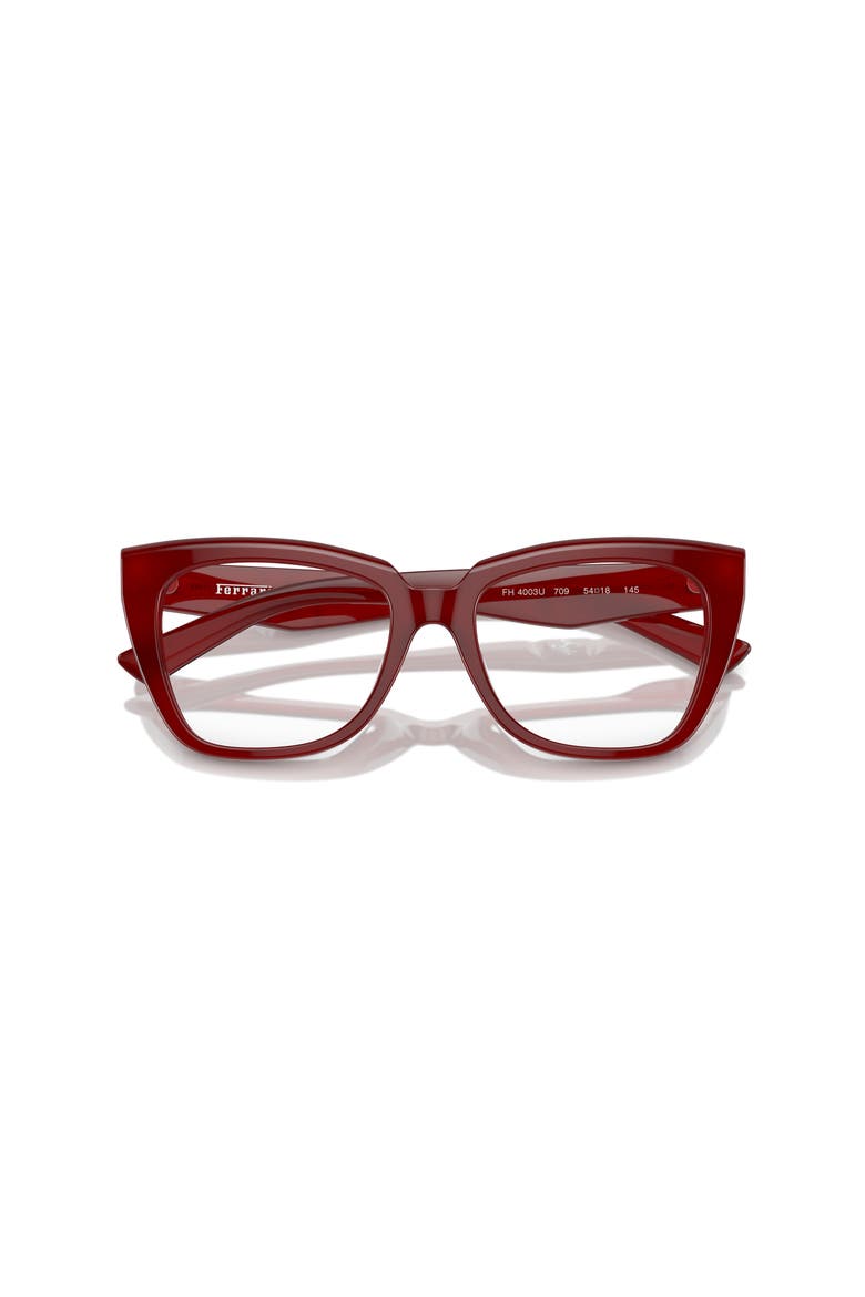 52mm Square optical glasses, Alternate, color, Red