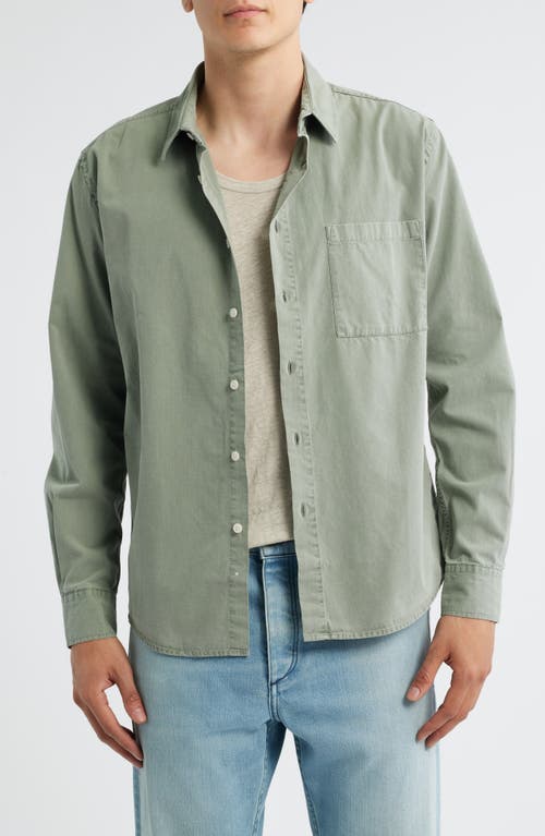 Alex Crane Pac Organic Cotton Button-up Shirt In Green
