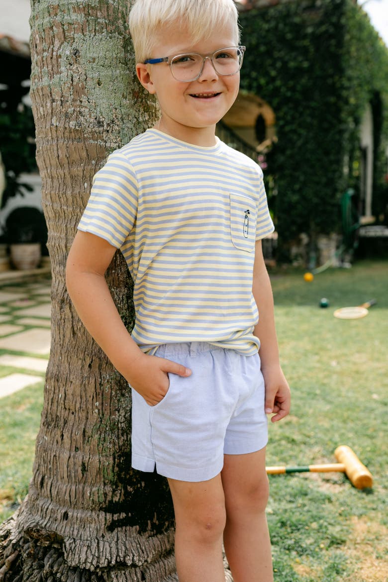 Jackson Pocket Tee, Alternate, color, Pale Blue / Yellow