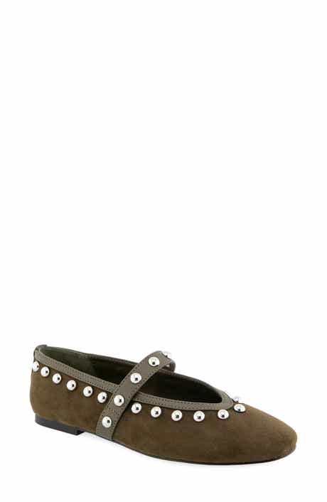 Bailey Studded Mary Jane Flat
