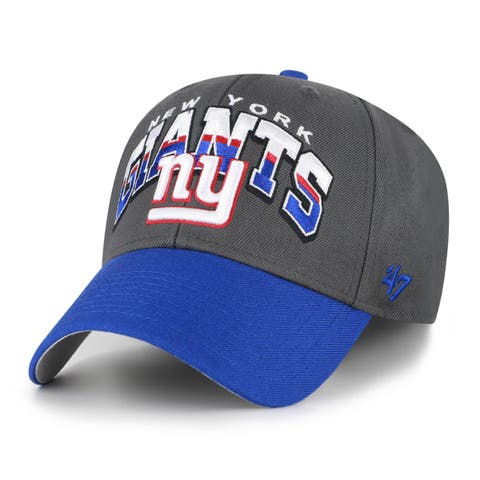 Men's '47 Charcoal New York Giants Split Block MVP Adjustable Hat