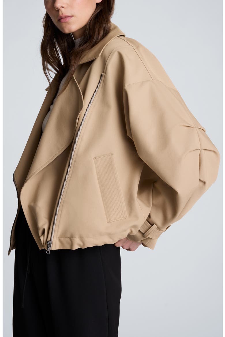Boxy Moto Trench Jacket, Alternate, color, FARRO