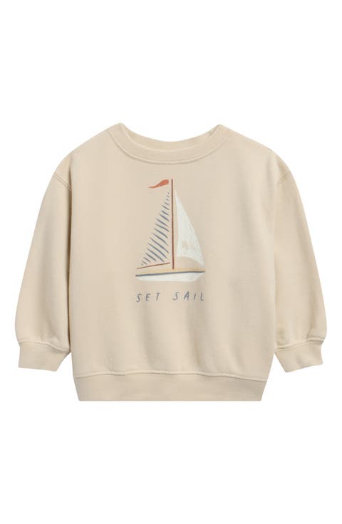 Set Sail Oversize Cotton Sweatshirt (Baby)