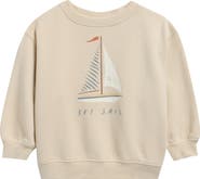 Rylee + Cru Set Sail Oversize Cotton Sweatshirt