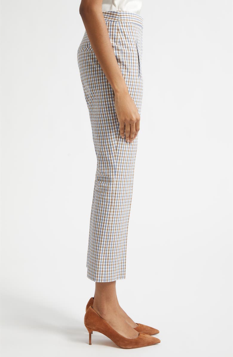 Veronica Beard Arte Check Pants, Alternate, color, Acorn Multi