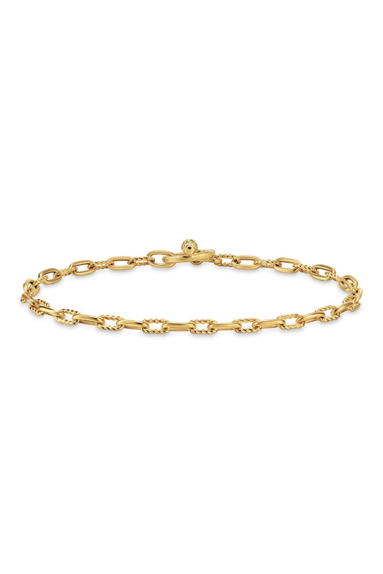 Madison® Pavé Toggle Chain Bracelet in 18K Yellow Gold with Diamonds, 3mm, Alternate, color, 18K GOLD