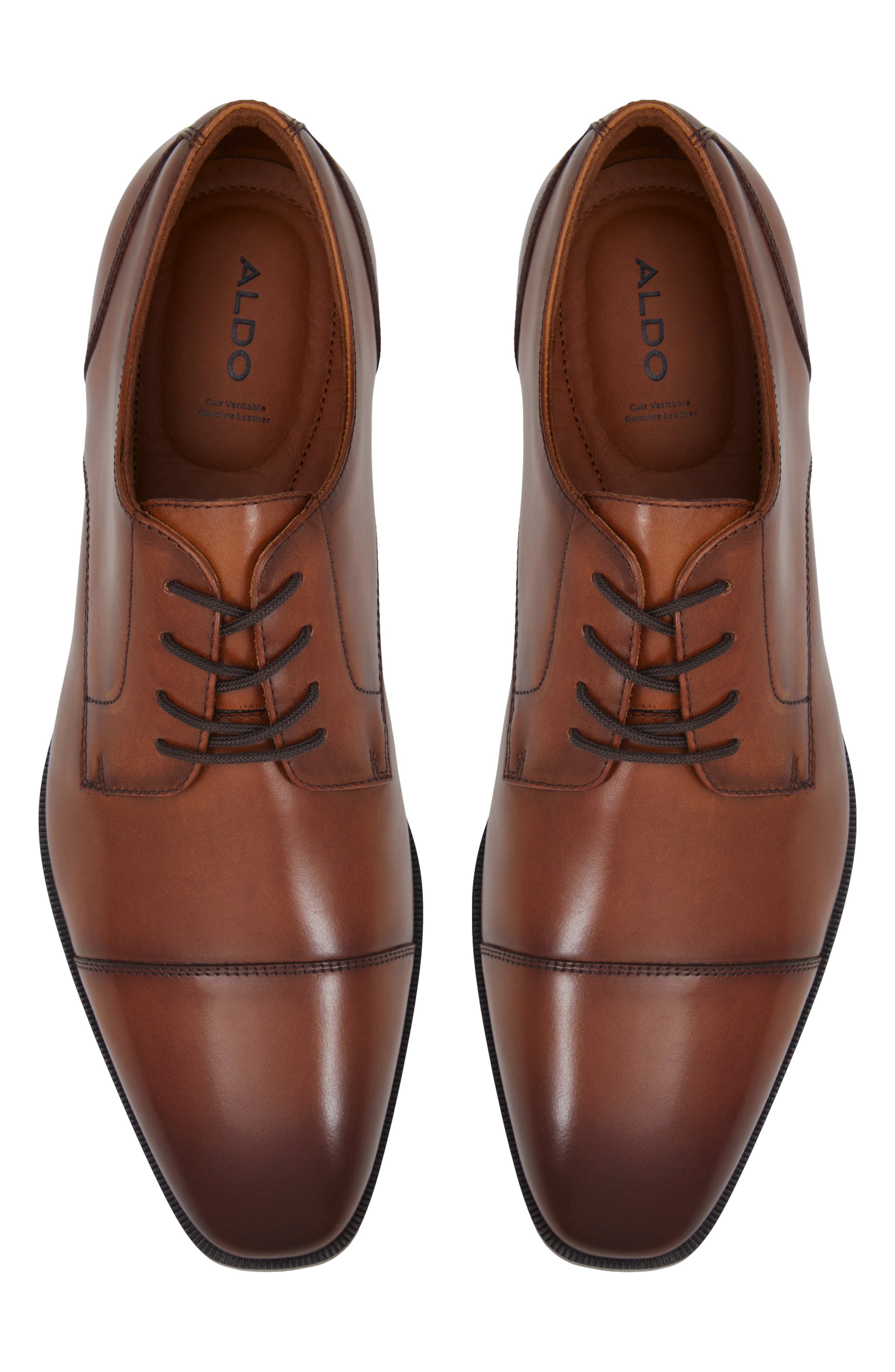 ALDO Callahan Cap Toe Derby, Alternate, color, Cognac