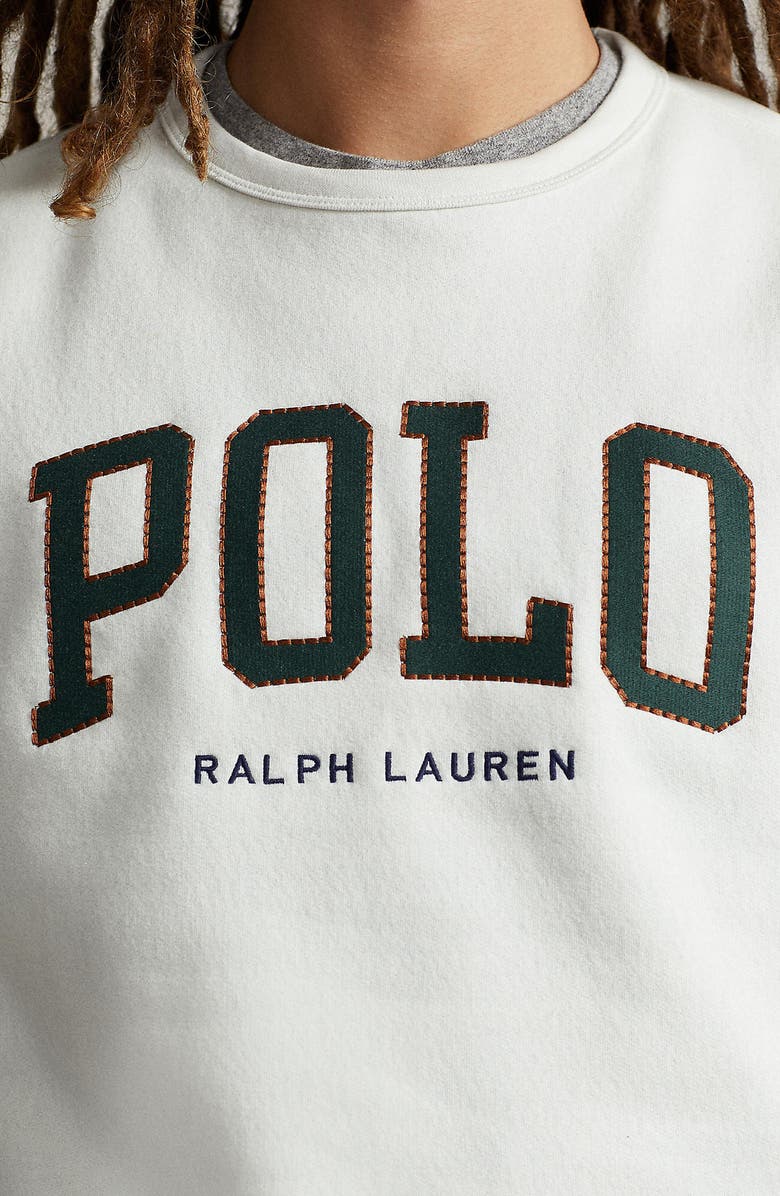 Polo Ralph Lauren Logo Appliqué Fleece Crewneck Sweatshirt, Alternate, color,