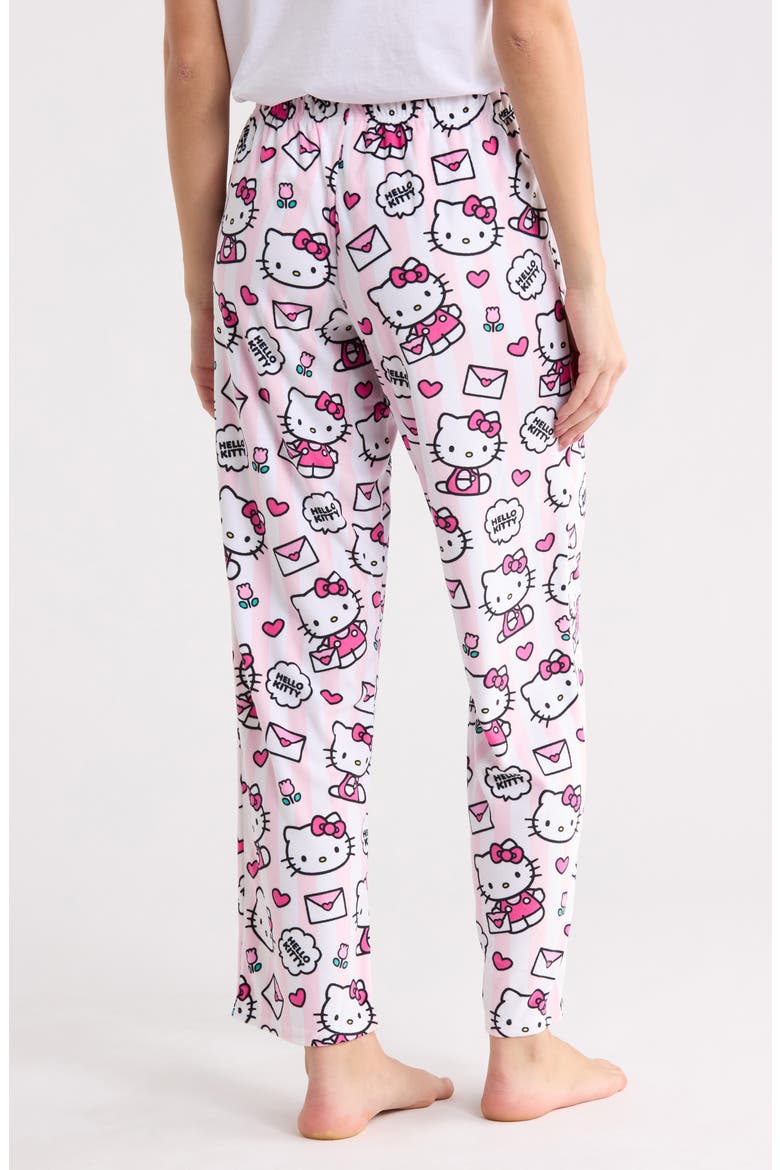 Pajama Pants, Alternate, color, PINK/ WHITE