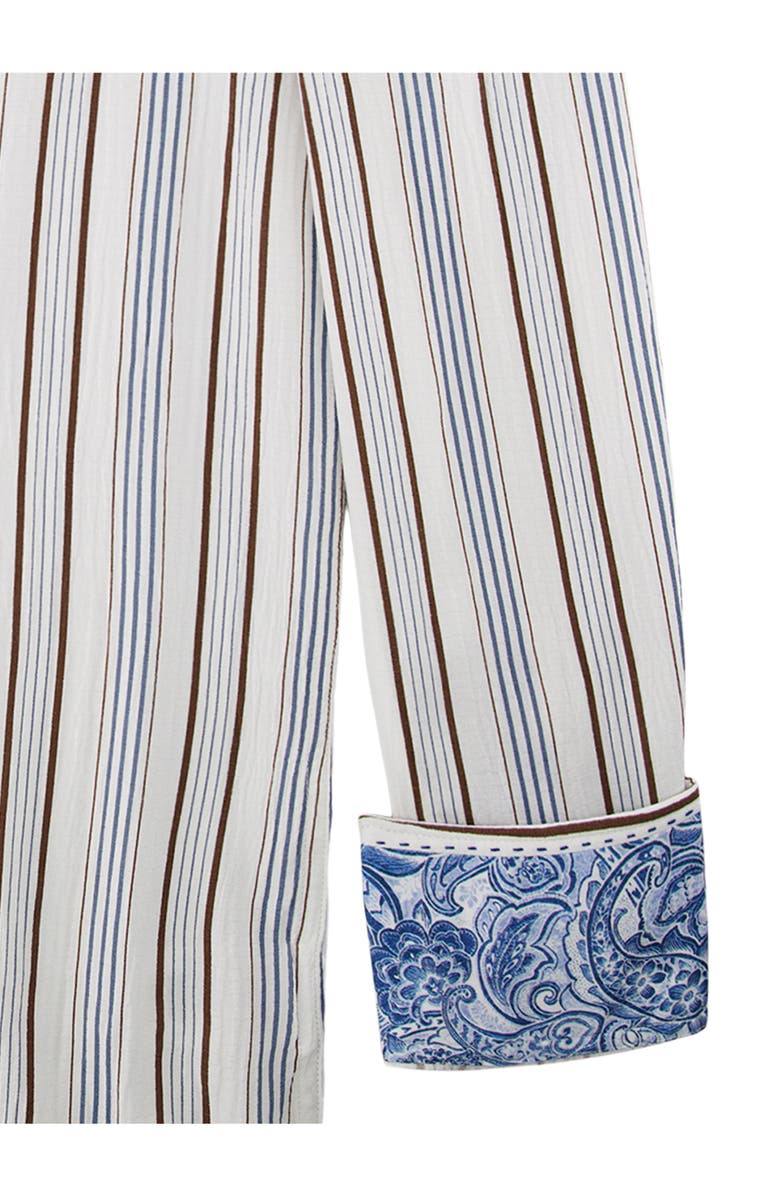 Robert Graham Stamford Stripe Button-Up Shirt, Alternate, color, Grey Multi