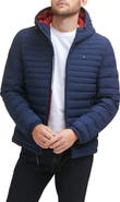 Tommy Hilfiger Stretch Quilted Hooded Puffer Jacket