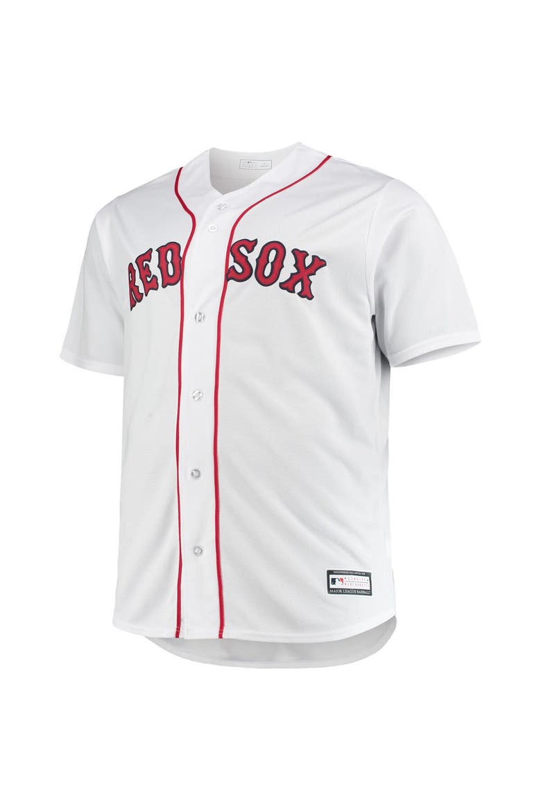Men's White Boston Red Sox Big & Tall Home Replica Team Jersey, Alternate, color, White