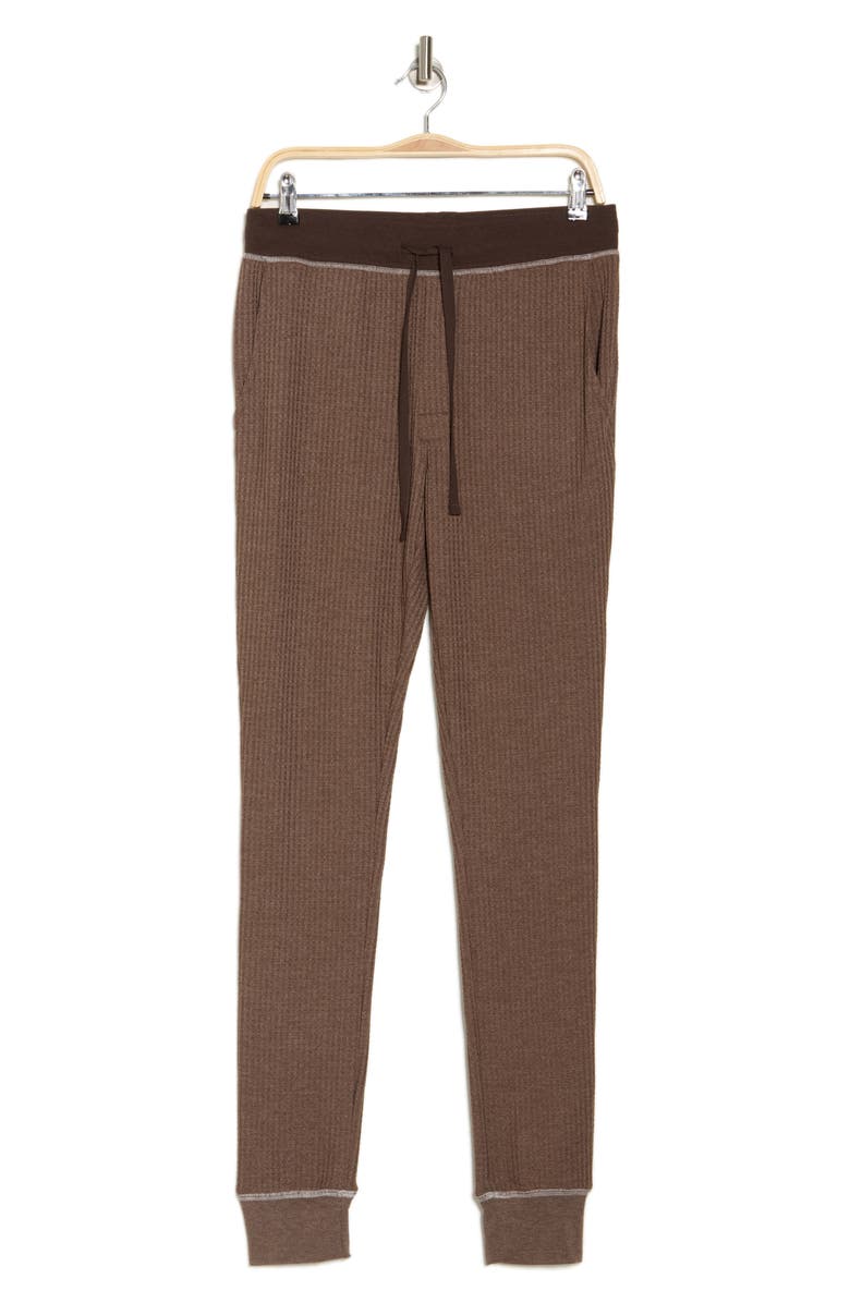 Majestic International Waffle Knit Pajama Joggers, Alternate, color, 