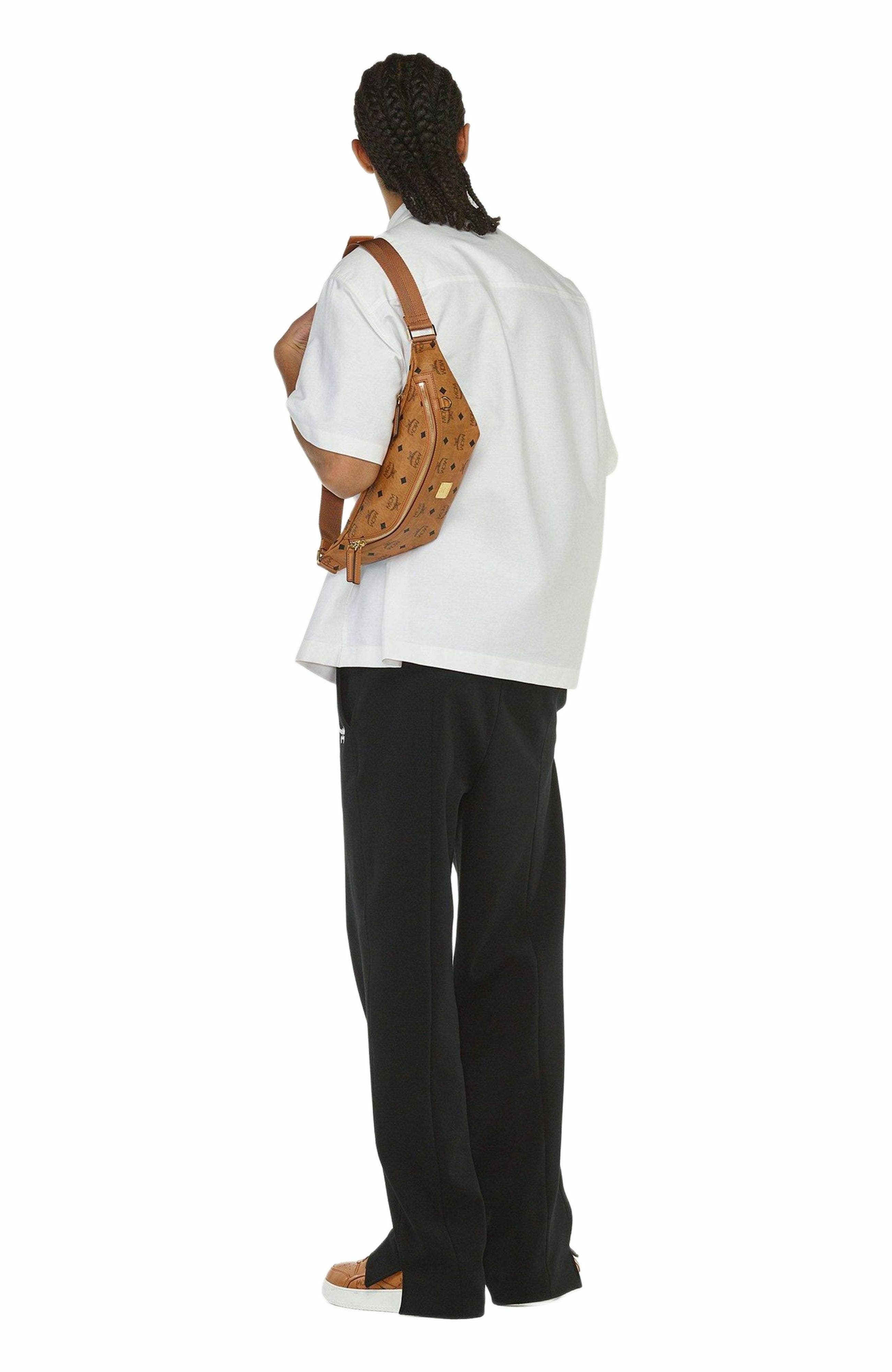 Medium Fursten Belt Bag in Visetos, Alternate, color, COGNAC