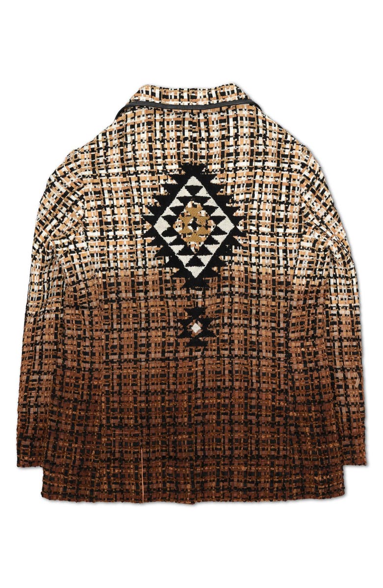 Fortela Indian Inspired Blazer, Alternate, color, Brown