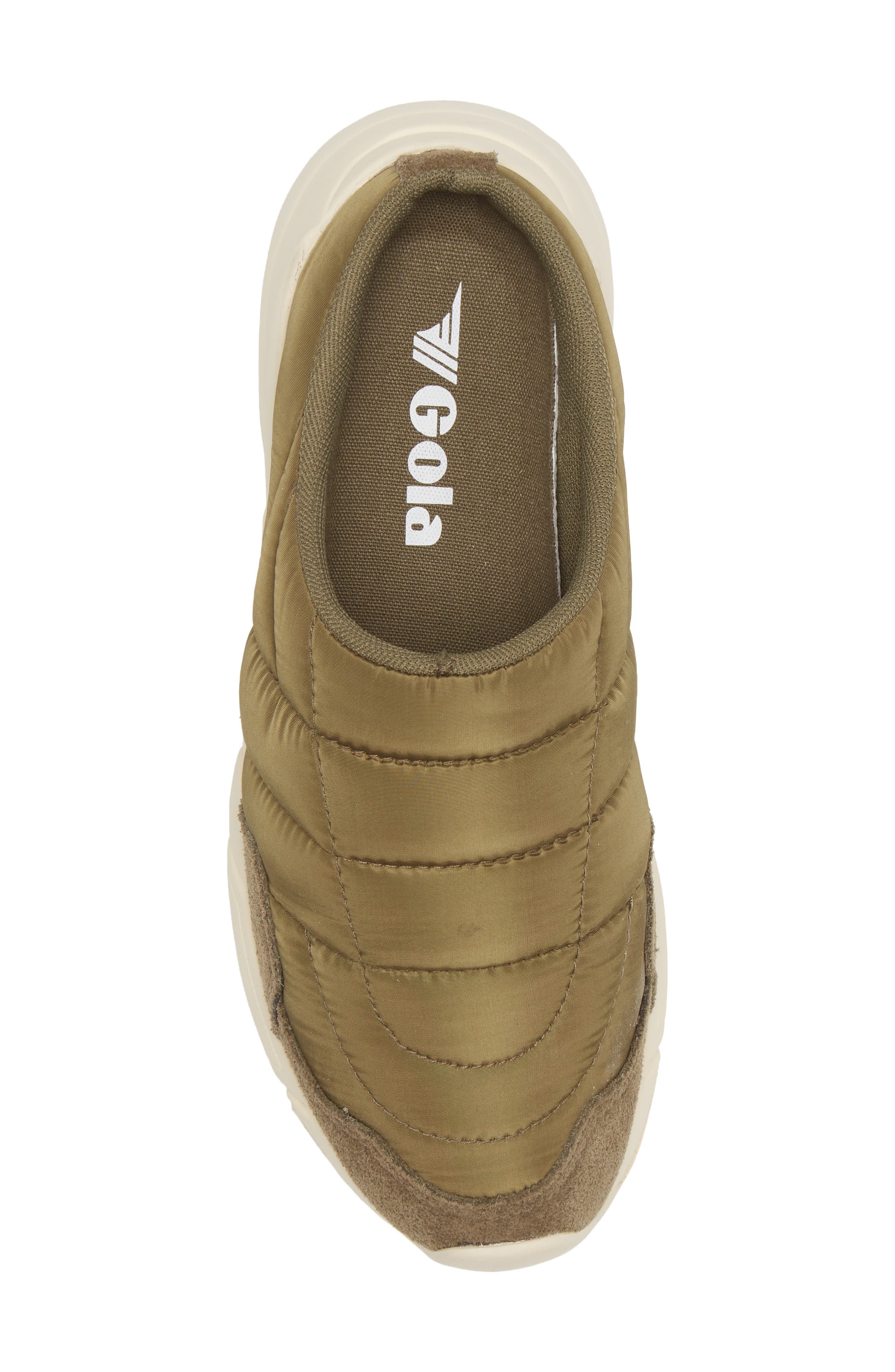 Gola Orbit Water Resistant Quilted Mule Sneaker, Alternate, color, Khaki