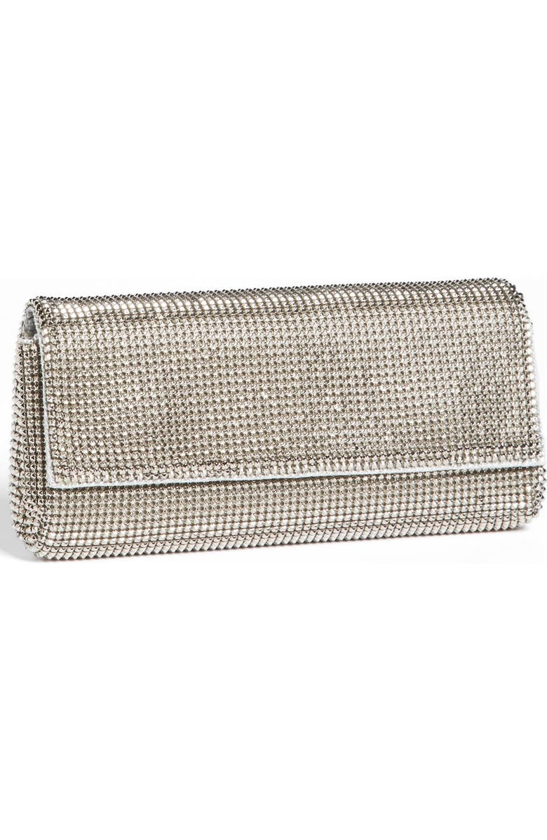 Whiting & Davis 'Pyramid' Mesh Clutch, Main, color,