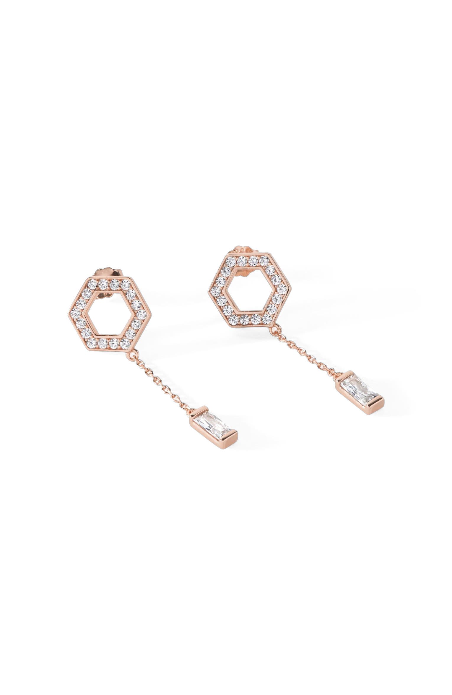 selected Rose Gold/White CZ