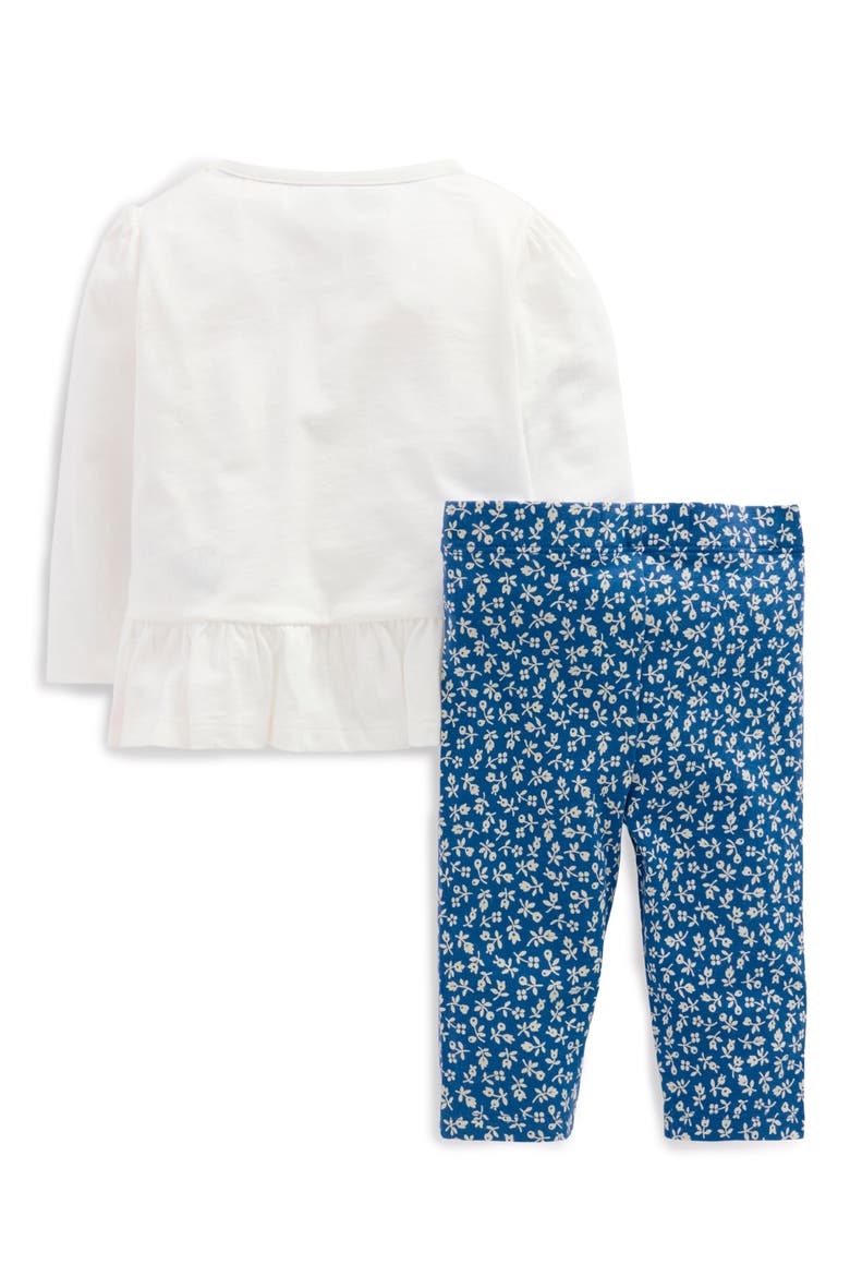 Kids' Appliqué Shirt & Leggings Set, Alternate, color, IVORY/ BLUE LADYBIRD