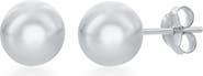 SIMONA Sterling Silver 10mm Ball Stud Earrings