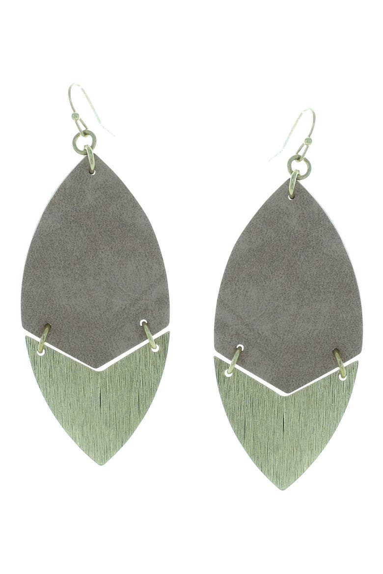 Gold-Plated Quinn Split Earrings, Main, color, WORN GOLD / PINK