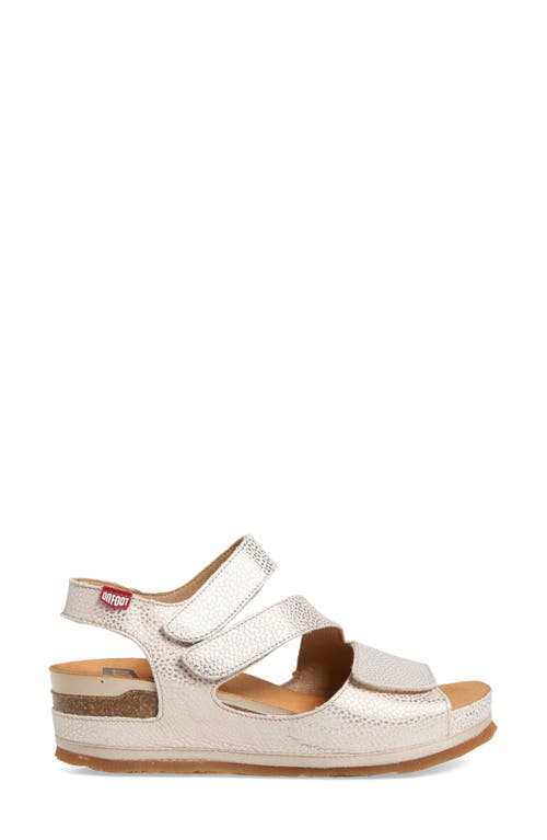 On Foot 206 Austin Platform Sandal In Starlight Oro