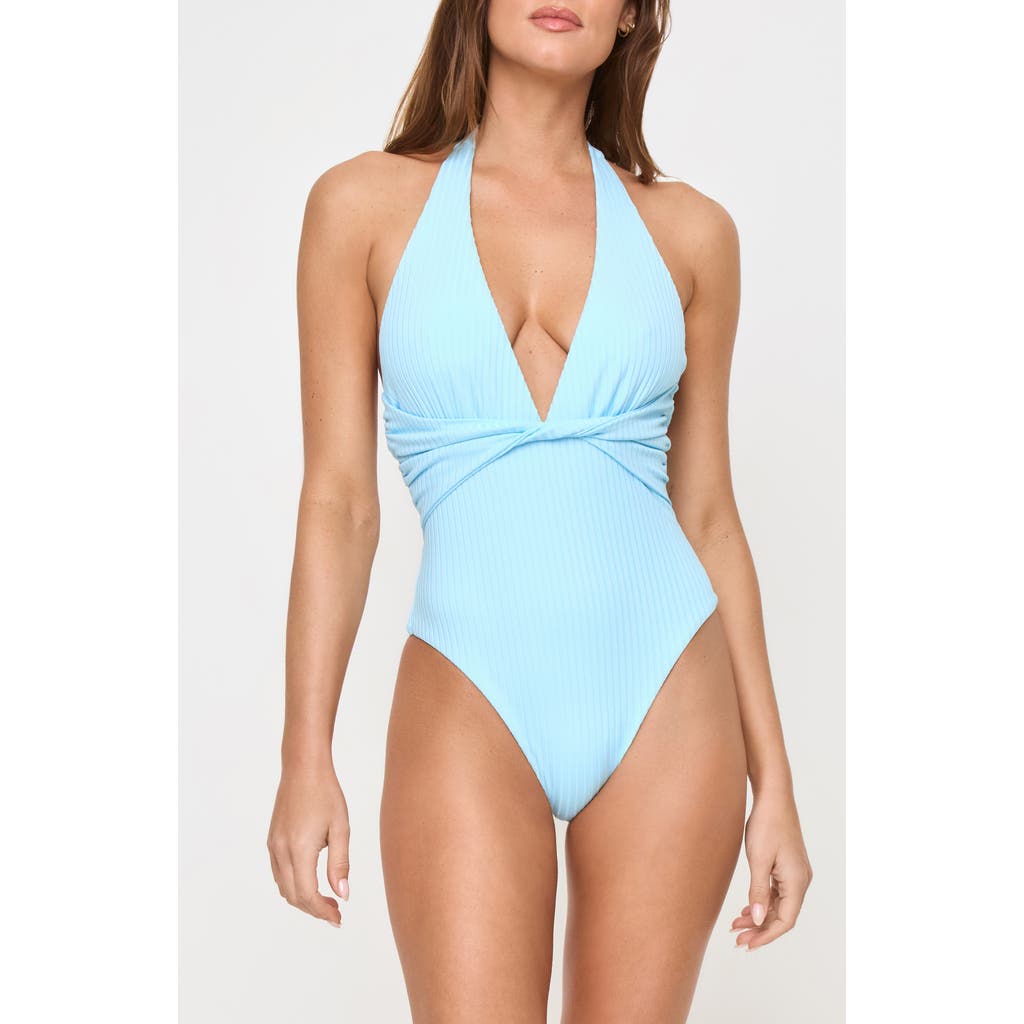 Shop L*space Lspace Coast To Coast Halter One-piece Swimsuit