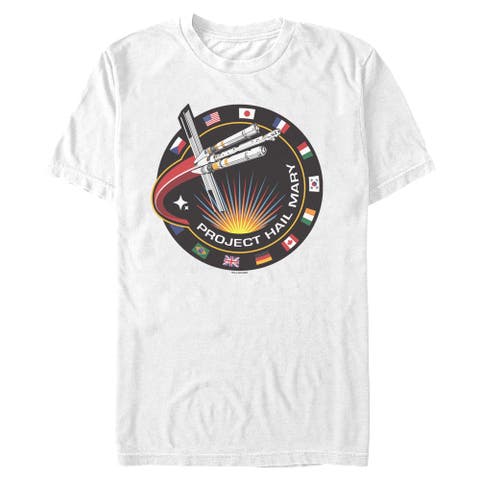 Men's Project Hail Mary Spacecraft Patch  Graphic T-Shirt