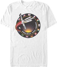 Project Hail Mary Men's Project Hail Mary Spacecraft Patch Graphic T-Shirt