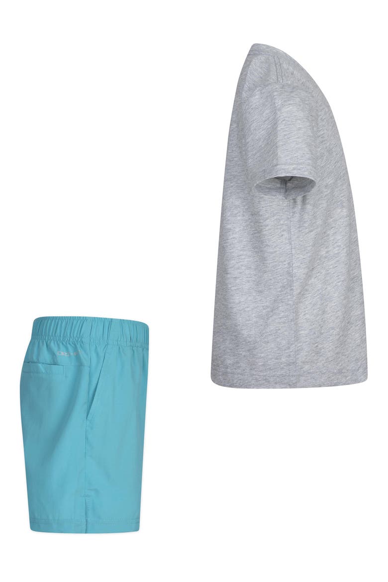 Kids' Logo Graphic T-Shirt & Dri-FIT Woven Shorts Set, Alternate, color, DUSTY CACTUS