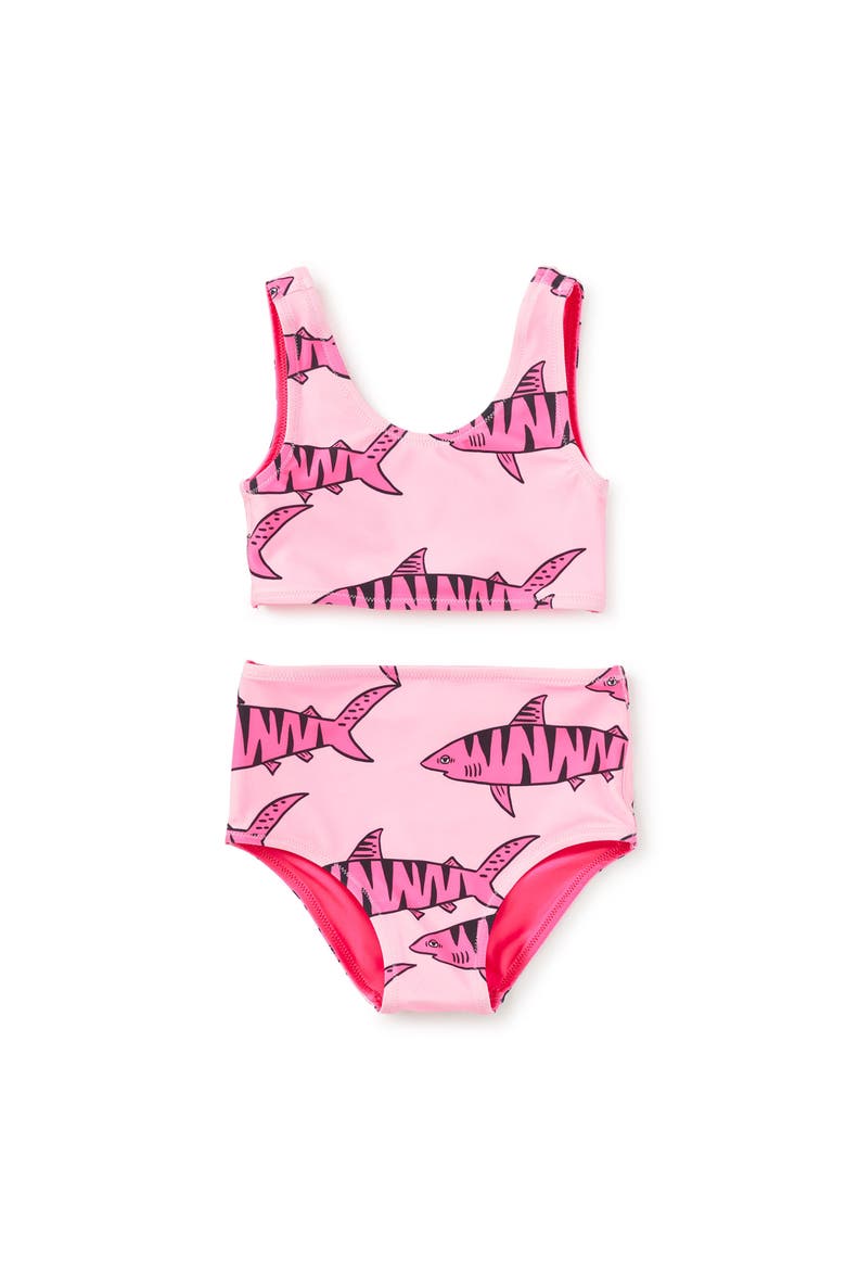 Reversible Swimsuit Set, Main, color, Tiger Shark