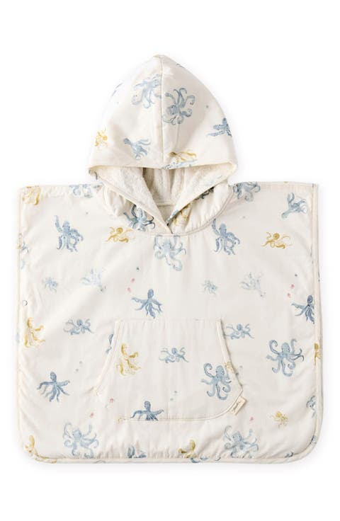 Cotton Hooded Towel Poncho (Baby)