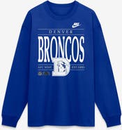Nike Men's Nike Royal Denver Broncos Red Zone Long Sleeve Max90 T-Shirt