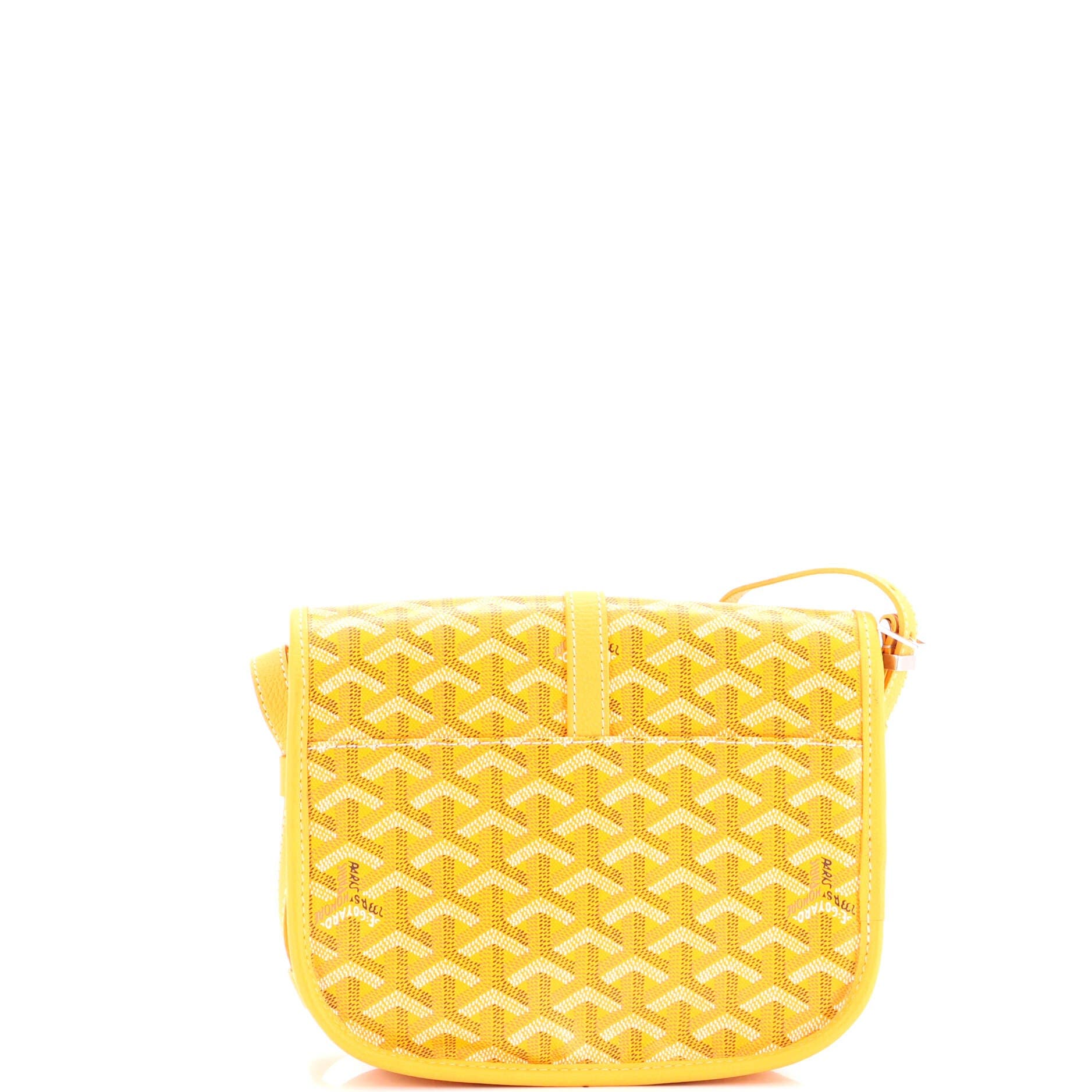 Pre-Owned Goyard Belvedere II Messenger Bag Coated Canvas PM, Alternate, color, Yellow