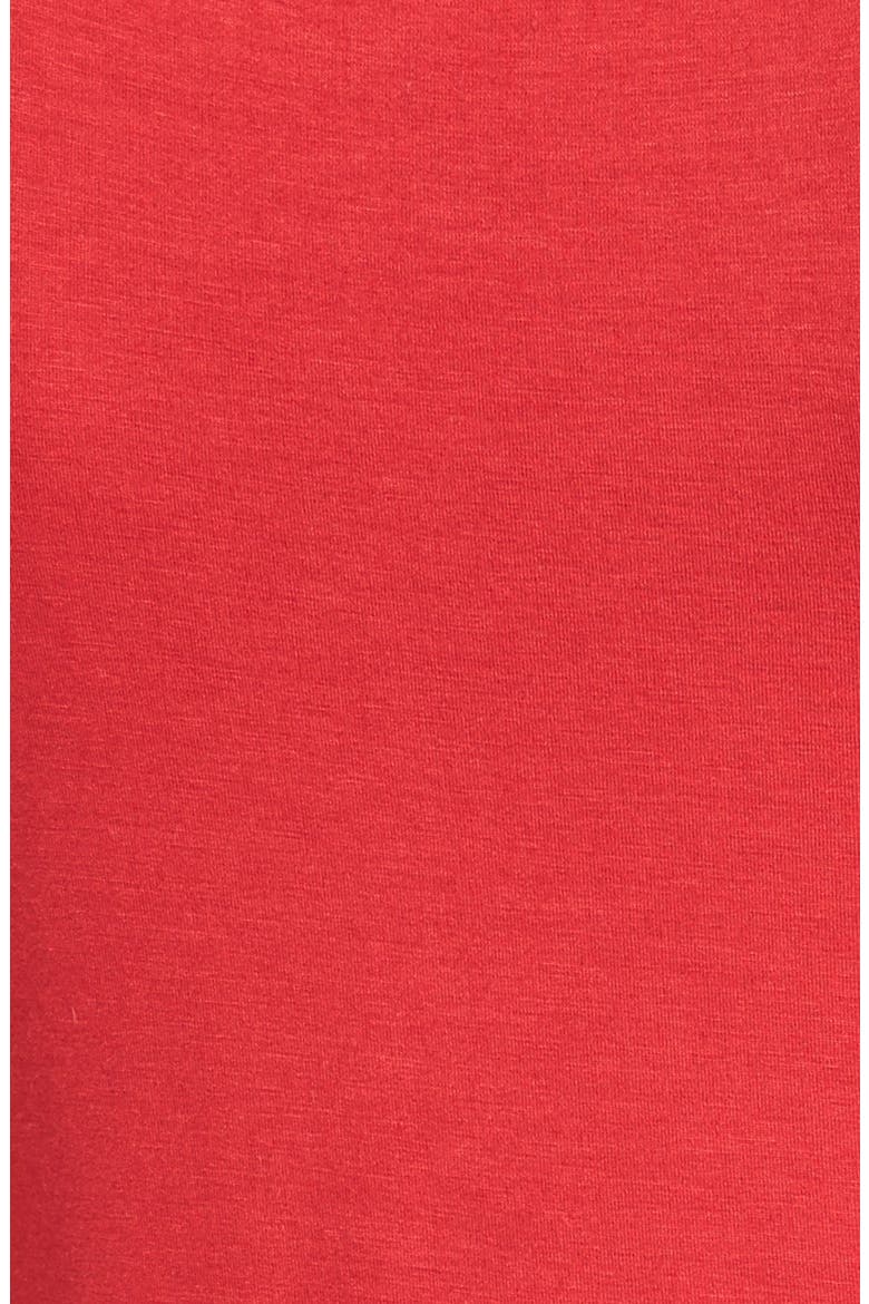 Snap Detail Drawstring Waist Midi Dress, Alternate, color, RED CHILI