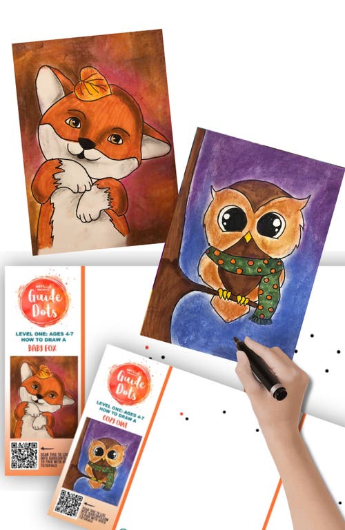 Guide Dots Add-On Art Rolls for Guide Dot's Art Kits in L1 Cozy Owl/baby Fox  product