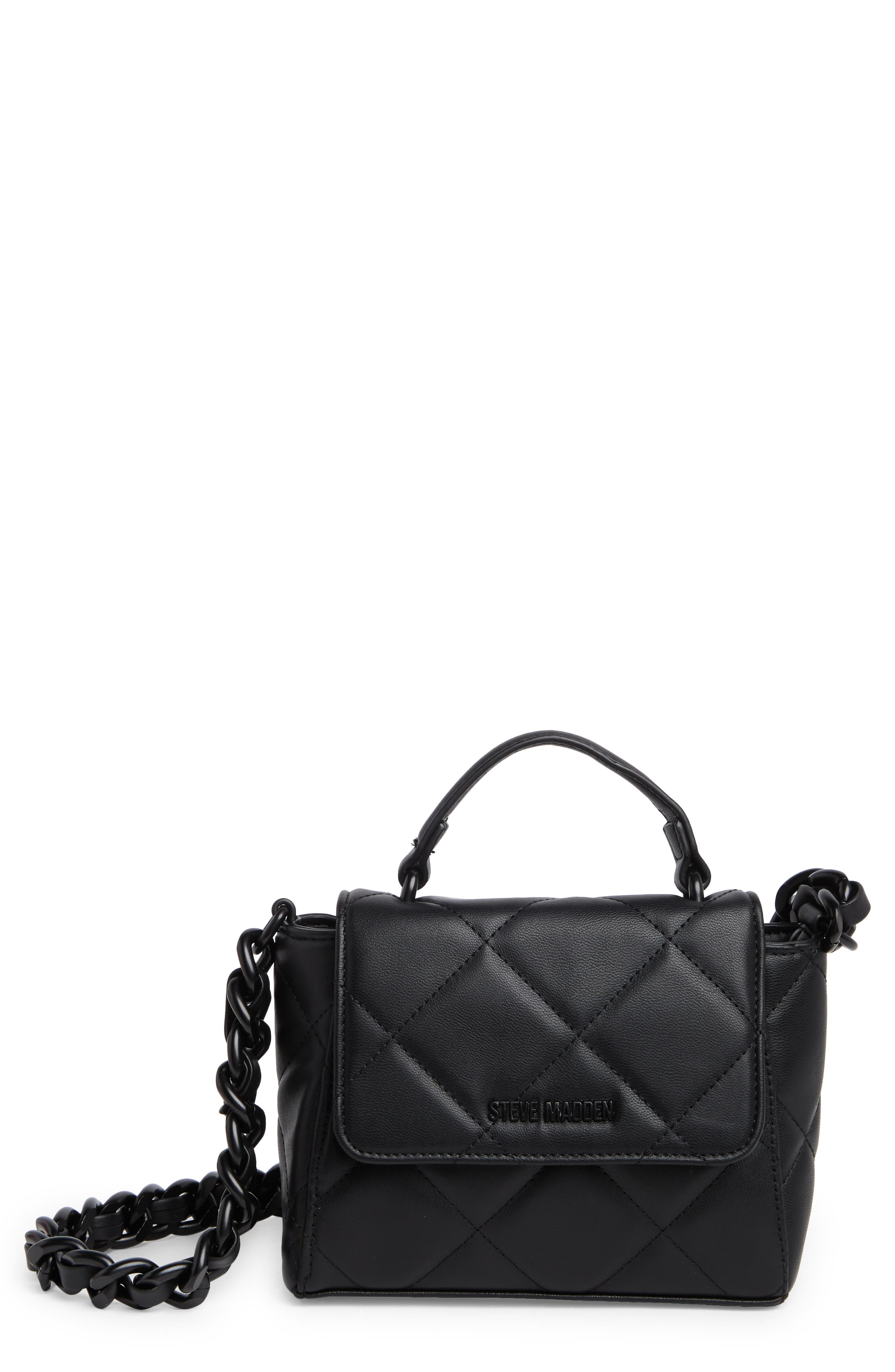 Steve Madden Quilted Crossbody Bag, Main, color, 