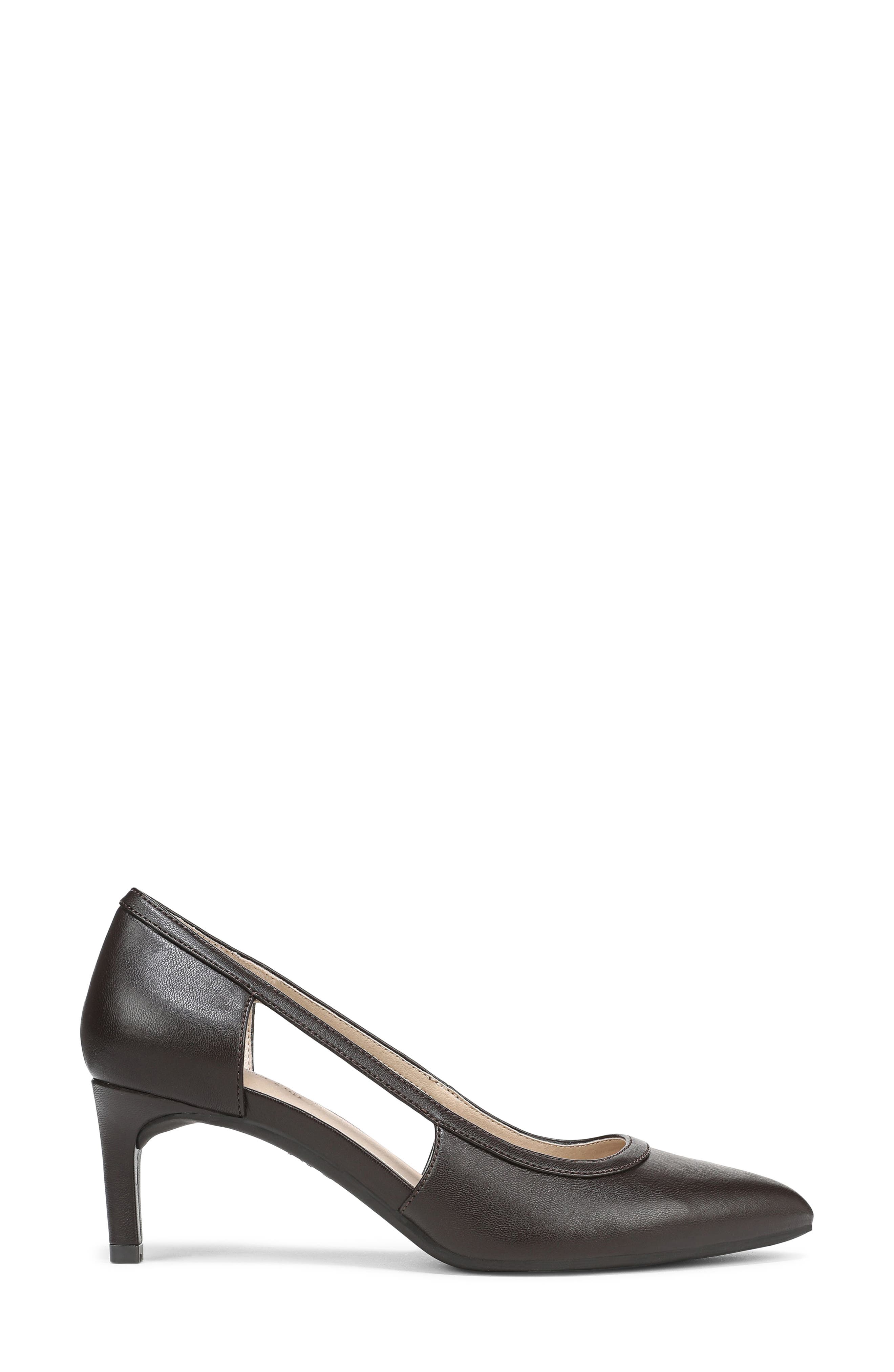 Alma Pointed Toe Pump, Alternate, color, DARK CHOCOLATE