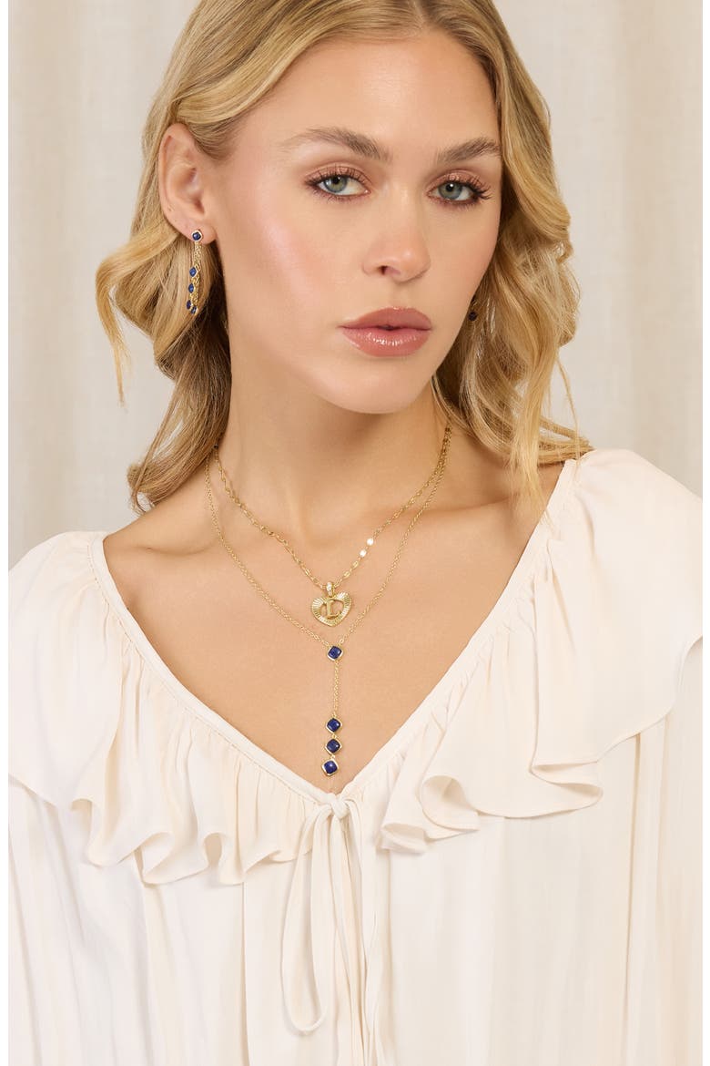Modern Muse Love Initial Necklace, Alternate, color, GOLD L