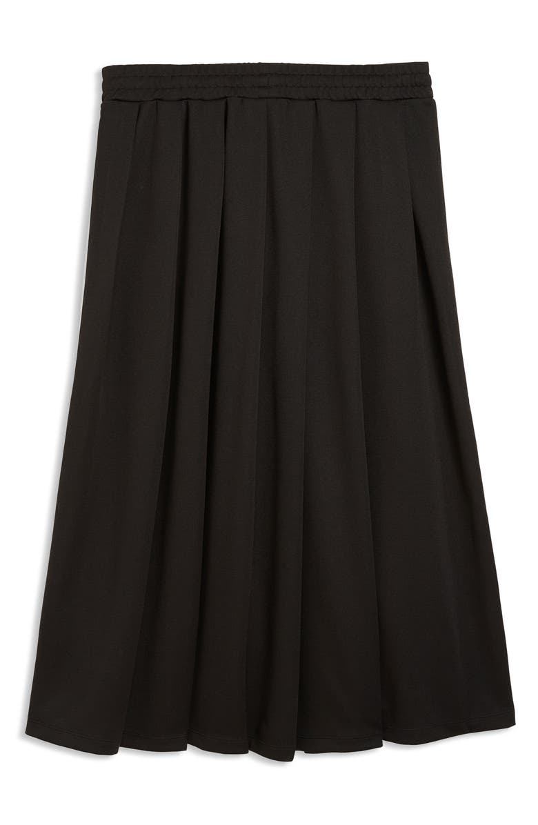 PUMA T7 Pleated Midi Skirt, Alternate, color, Puma Black